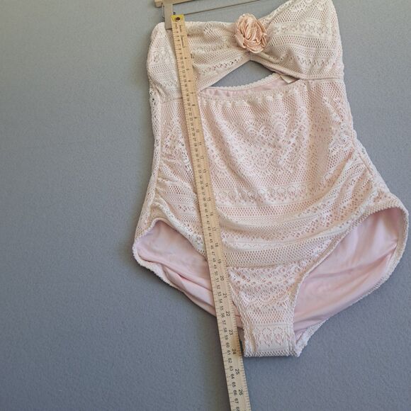 Kate Spade Pink Lace One Piece Swimsuit - Picture 5 of 9